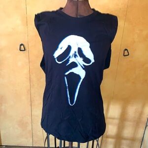 Ghost face size mens large used vintage tank crew neck shirt